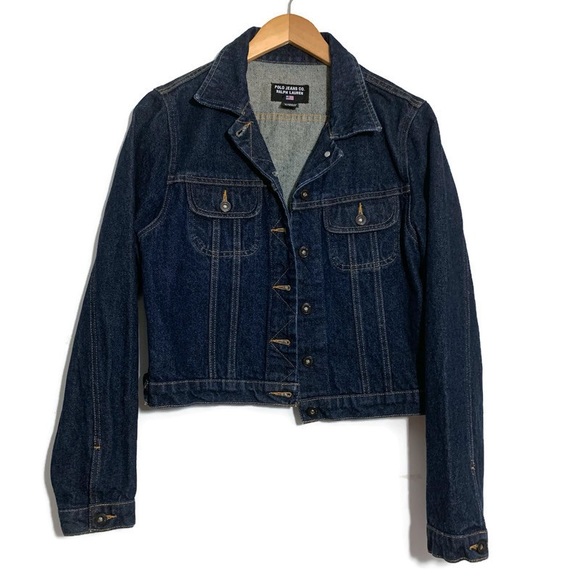 Polo Jeans Co Ralph Lauren Dark Wash Jean Jacket Large